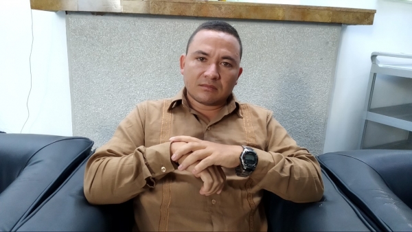 Jhan Carlos Moreno, excombatiente de las FARC y representante legal de la Cooperativa Común Esperanza del Pueblo. Foto: Santiago Albarracín