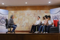 El programa Control TV del Canal Tro, transmitió tres programas en vivo desde el auditorio Mons. Jesús Quirós Crispin de la Universidad Pontificia Bolivariana.
