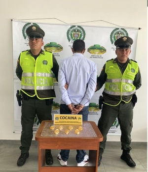 El hombre de 42 años fue capturado tras ingerir 34 cápsulas de clorhidrato de cocaína. Foto: Jaime Moreno