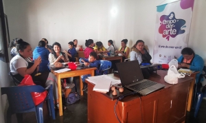 Los talleres se realizan durante 15 horas teórico-prácticas. Imagen suministrada.|Las obras seleccionadas participarán en la clausura que se realizará en el Museo de Arte Moderno de Bucaramanga. Imagen suministrada.