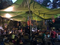Más de 4000 bumangueses asistieron a lo largo del fin de semana al espacio recreado en el Parque de las Mejoras Públicas conocido como ‘Ciudad Palabra’. Foto: Valentina Peña.