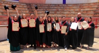Graduados del programa de Comunicaci&oacute;n social y Periodismo. Foto: Diana Ortiz.